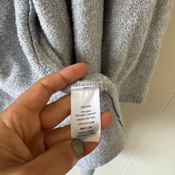 Barefoot Dreams Sweater Cozy Chic Lite Open Front Cardigan Large XL Extra Large - Picture 4 of 5